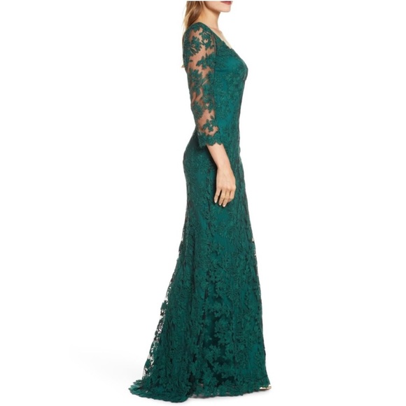 Tadashi Green Gown size 10 - Picture 4 of 5